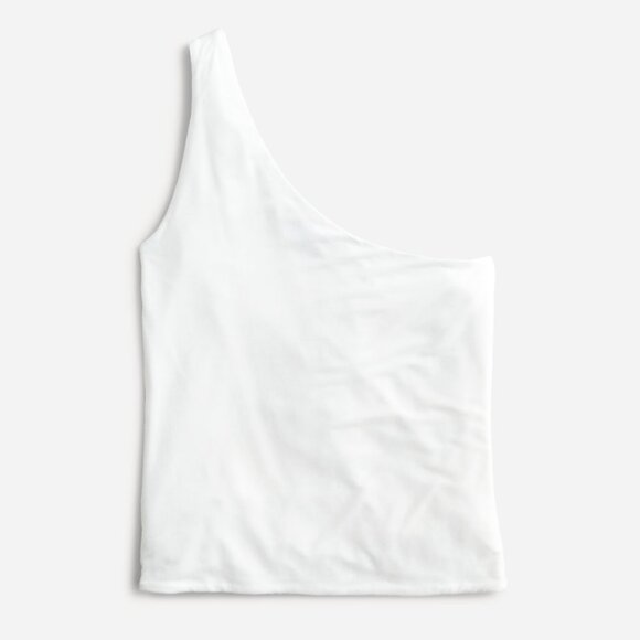 NWT J. Crew One Shoulder Top in White size M - Picture 4 of 12